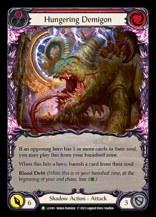Hungering Demigon (Red) Card Front