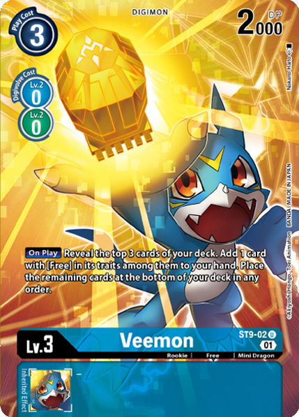 Veemon Card Front