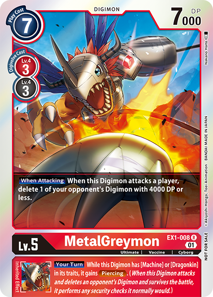 MetalGreymon Card Front