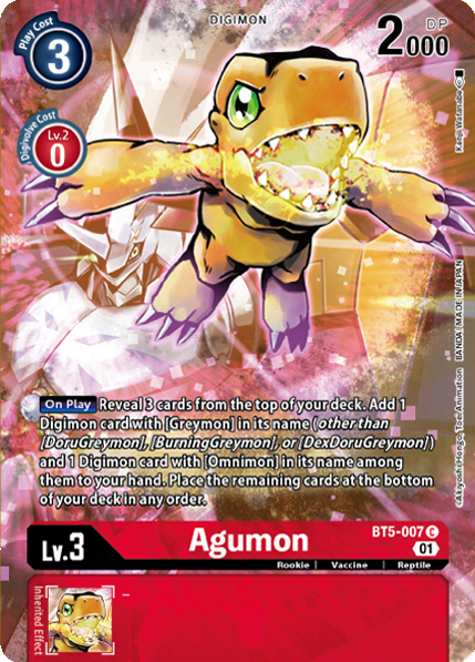 Agumon Card Front