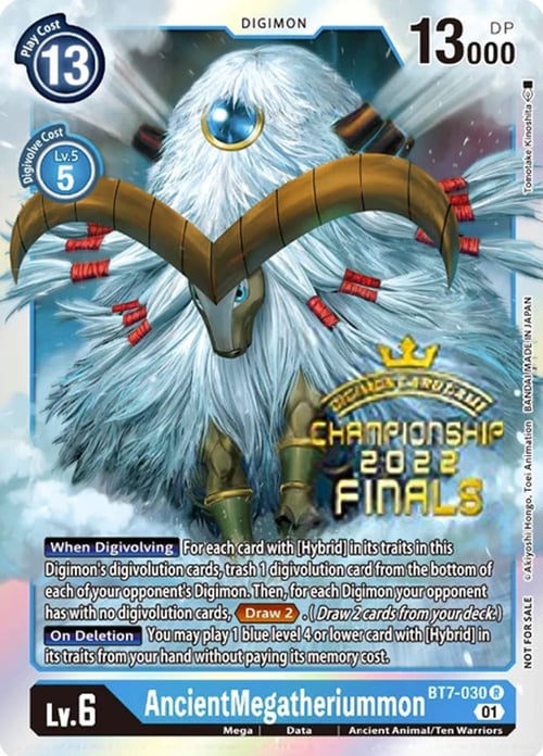 AncientMegatheriummon Card Front