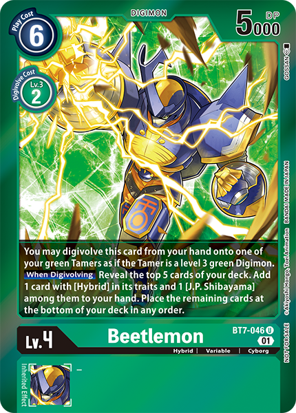 Beetlemon Card Front