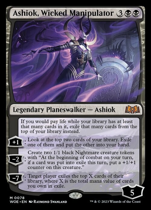 Ashiok, Wicked Manipulator Card Front