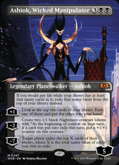 Ashiok, Wicked Manipulator Card Front