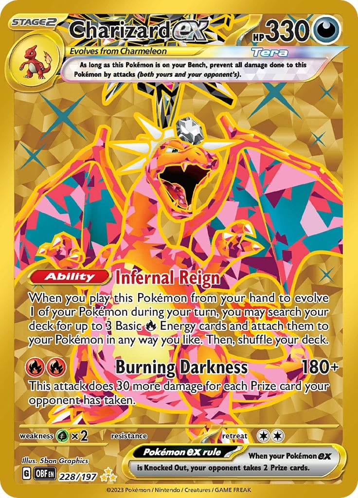 charizard card rare Pokmon: A Guide to the Rarest and Most Expensive Cards Weakness / Resistance / Retreat Cost Charizard ex Obsidian Flames |
