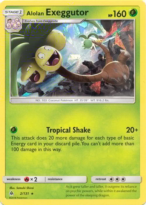 Alolan Exeggutor Card Front