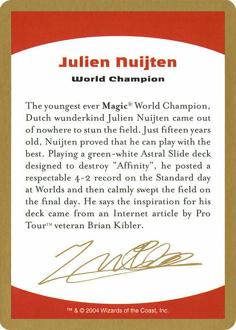 Julien Nuijten Bio Card Front