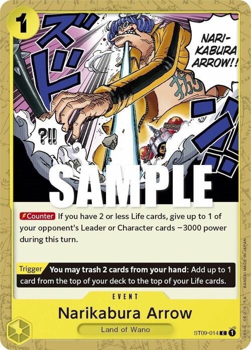 Narikabura Arrow Card Front
