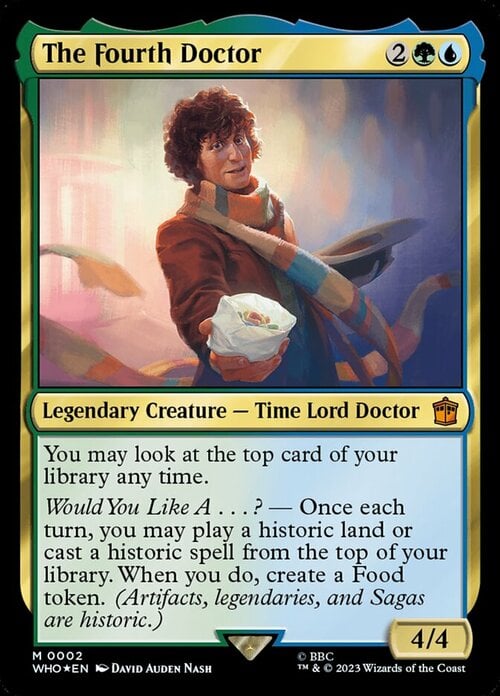 The Fourth Doctor Card Front
