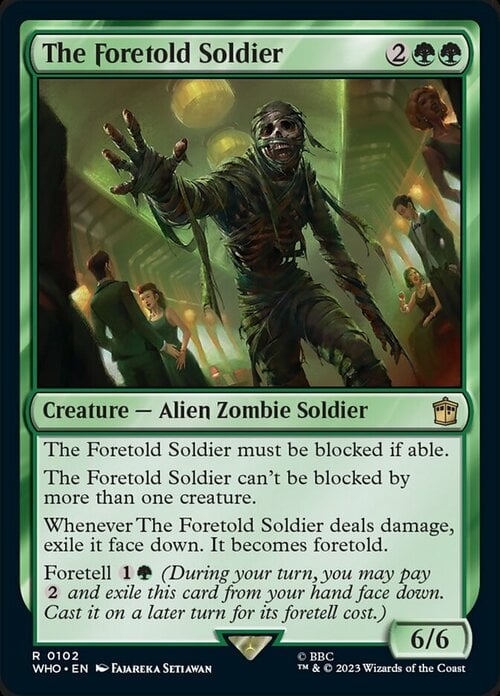 The Foretold Soldier Card Front