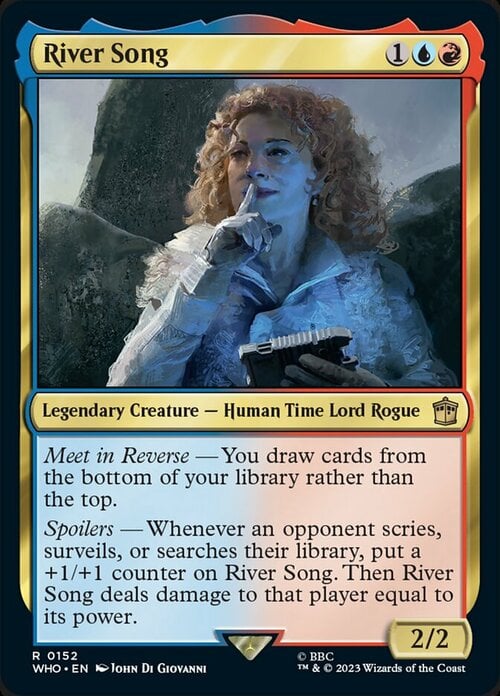 River Song Card Front