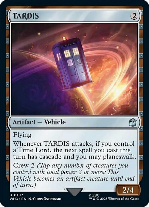 TARDIS Card Front