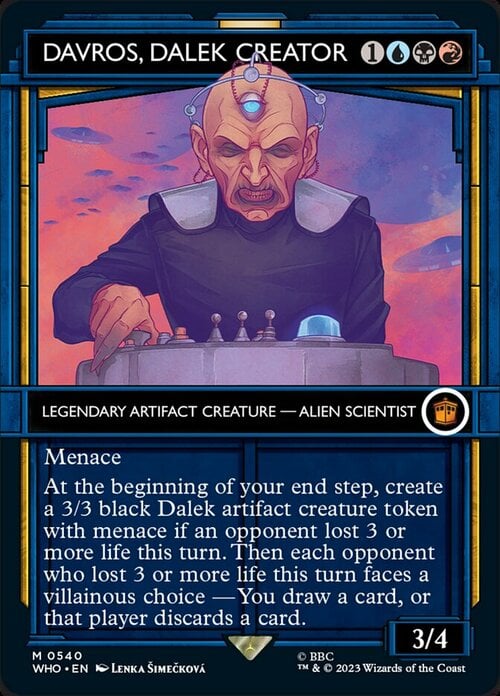 Davros, Dalek Creator Card Front