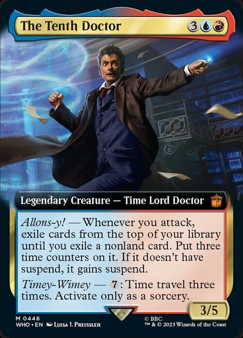 The Tenth Doctor Card Front
