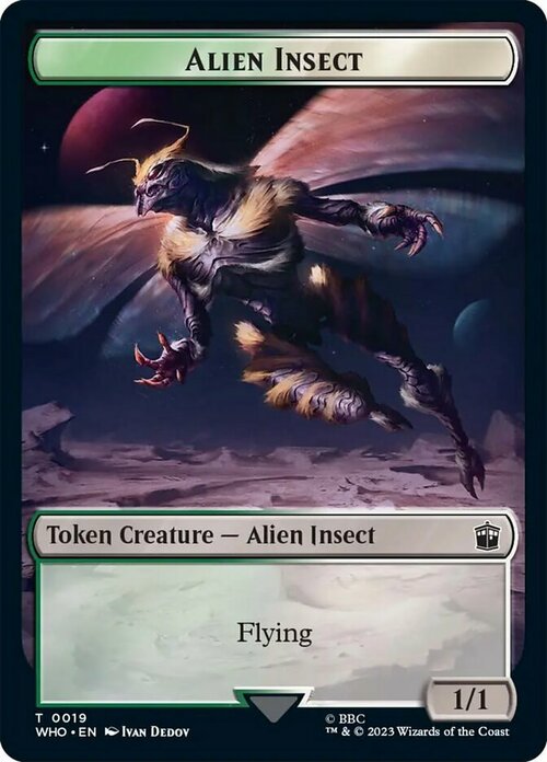 Alien Insect Card Front