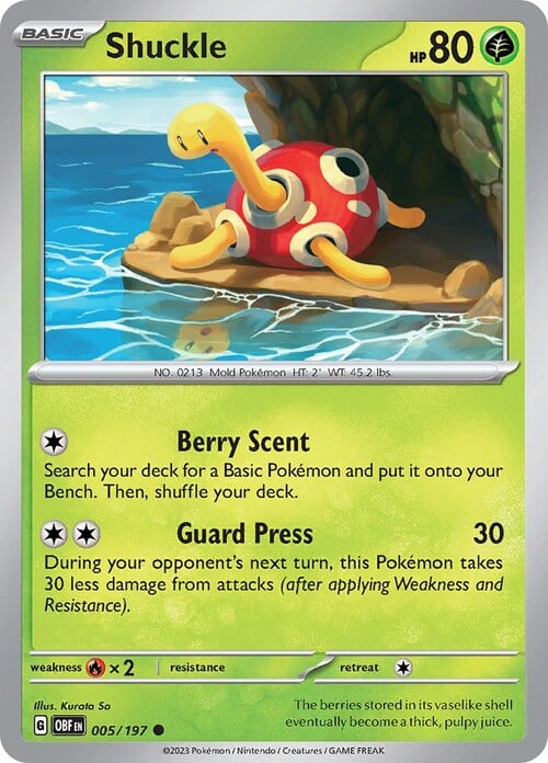 Shuckle Card Front