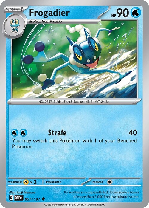 Frogadier Card Front