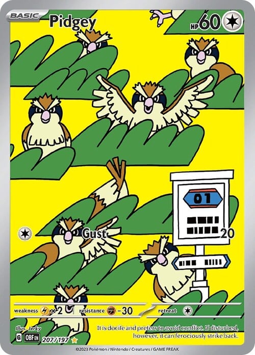 Pidgey Card Front