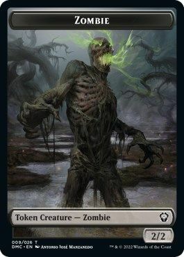 Zombie // Saproling Frente