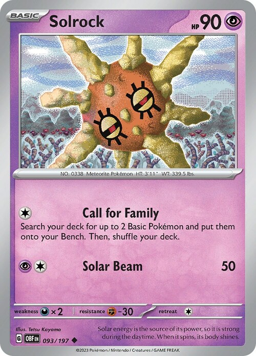 Solrock Card Front