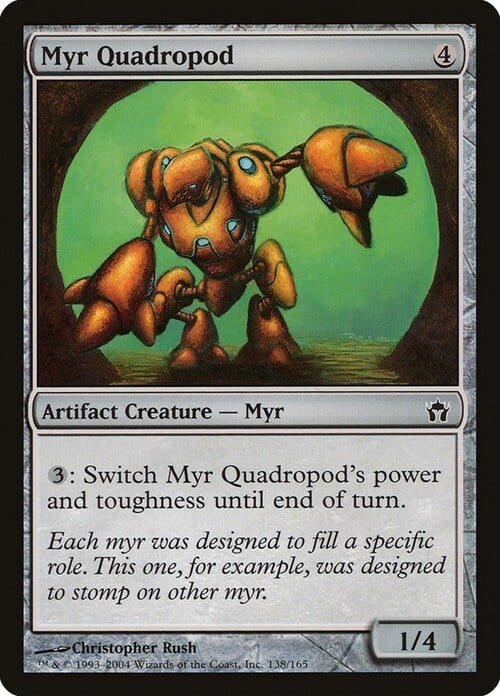 Quadripode Myr Card Front