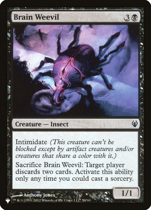 Brain Weevil Card Front