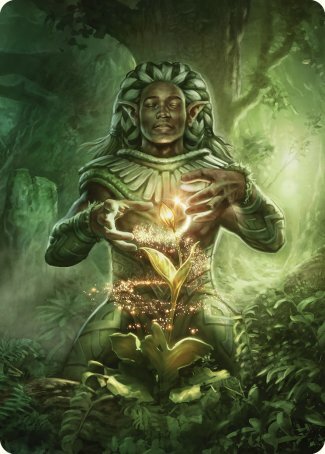 Art Series: Elvish Mystic Card Front