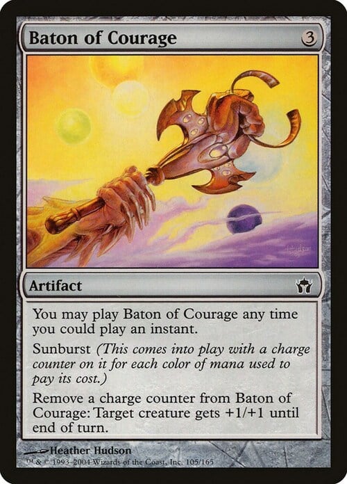Baton of Courage Card Front