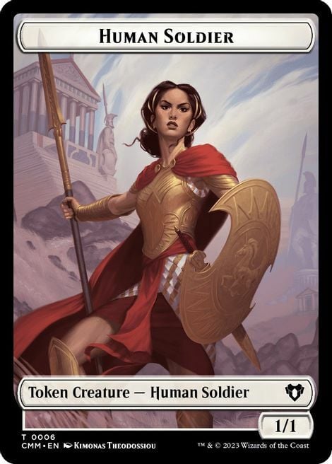 Human Soldier // Elemental Card Front