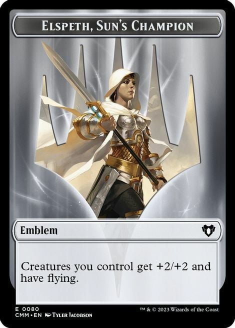 Elspeth, Sun's Champion Emblem // Copy Card Front