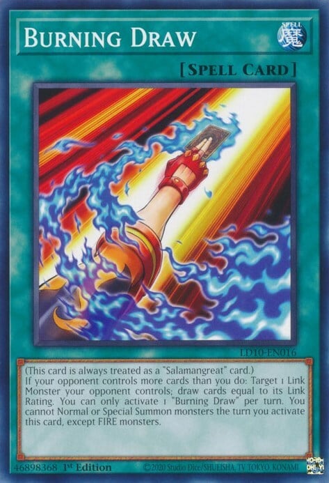 Burning Draw Card Front