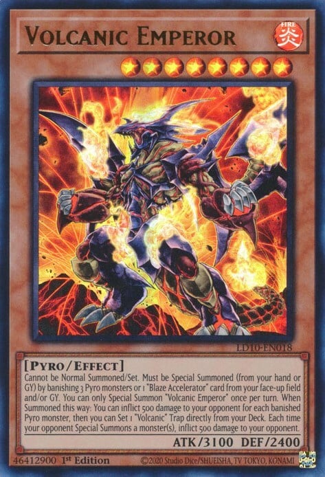 Volcanic Emperor Card Front