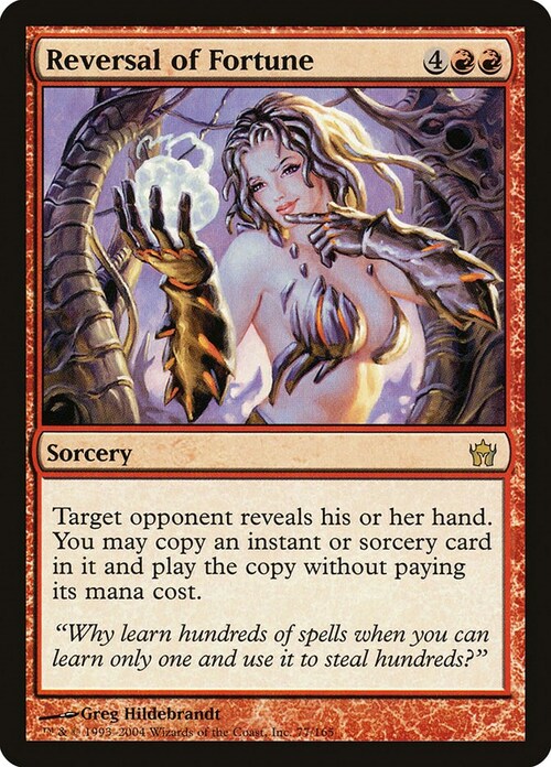 Reversal of Fortune Card Front
