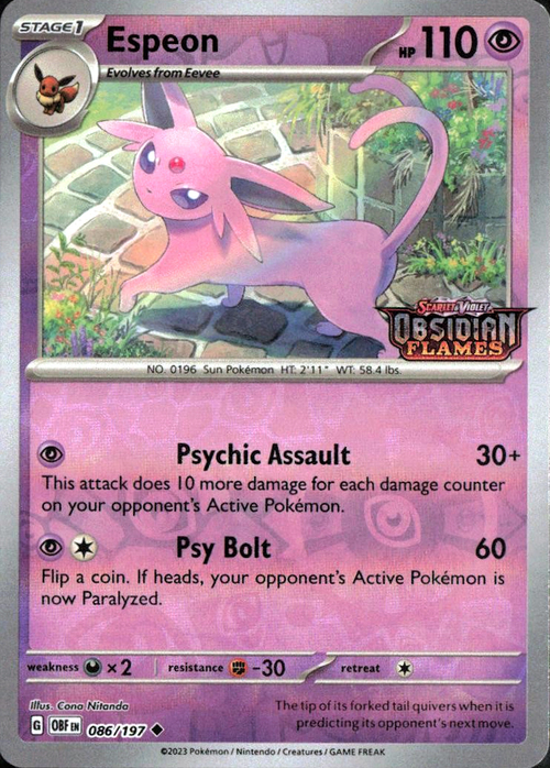 Espeon Card Front