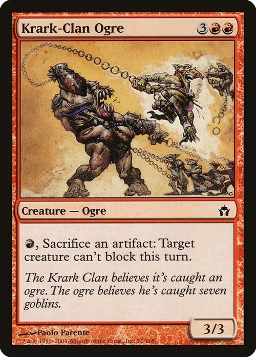 Ogre di Krark-Clan Card Front