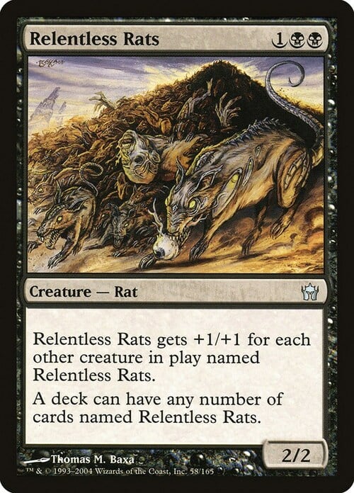 Relentless Rats Card Front