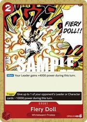 Fiery Doll · Pre-Release Stamp OP03-019