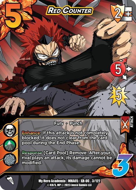 Red Counter Card Front