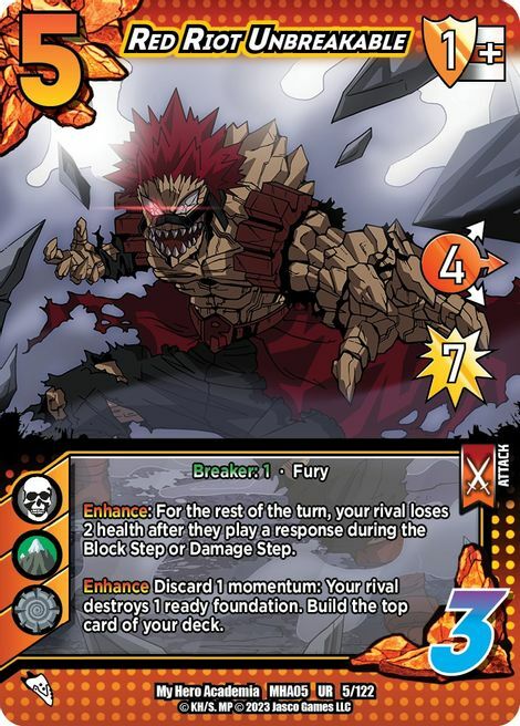 Red Riot Unbreakable Card Front