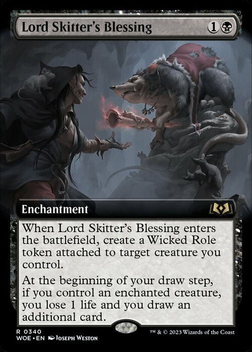 Lord Skitter's Blessing Card Front