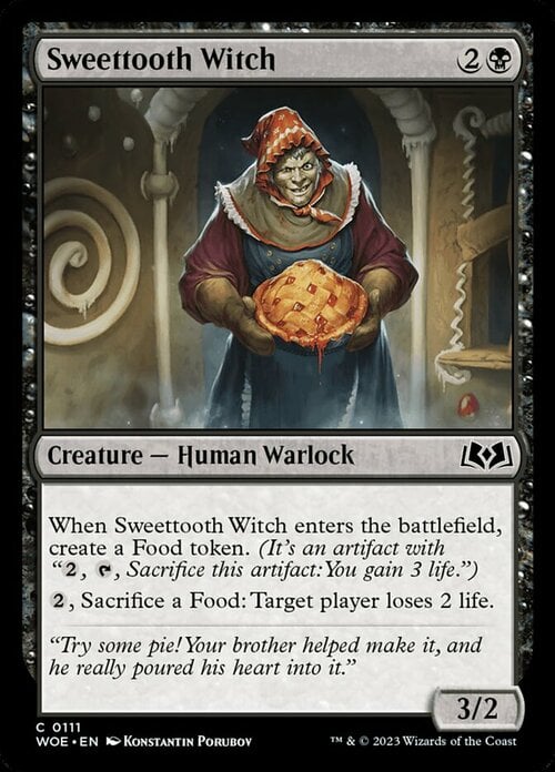 Sweettooth Witch Card Front