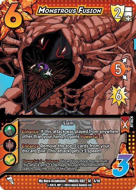 Monstrous Fusion Card Front