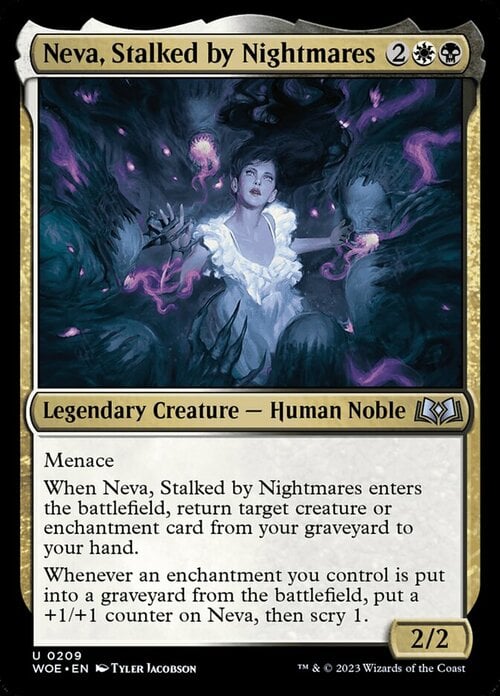 Neva, Stalked by Nightmares Card Front