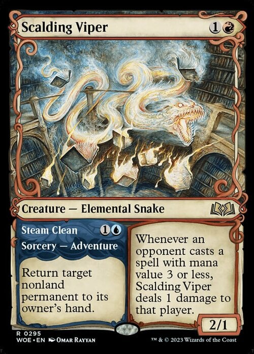 Scalding Viper // Steam Clean Card Front