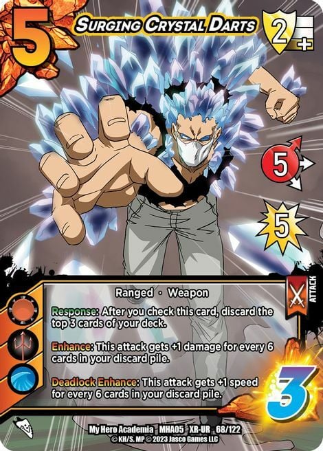 Surging Crystal Darts Card Front