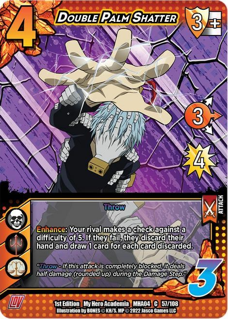 Double Palm Shatter Card Front