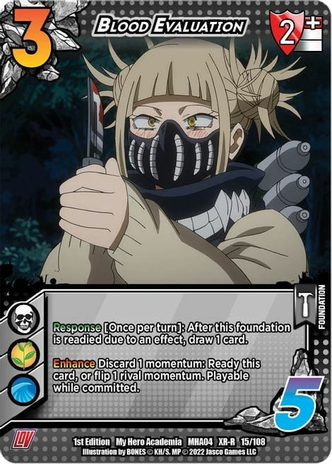 Blood Evaluation Card Front