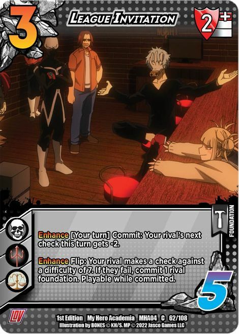 League Invitation Card Front