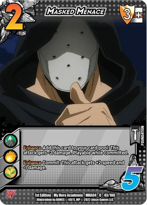 Masked Menace Card Front