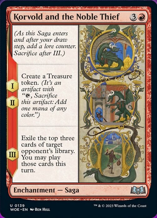 Korvold and the Noble Thief Card Front